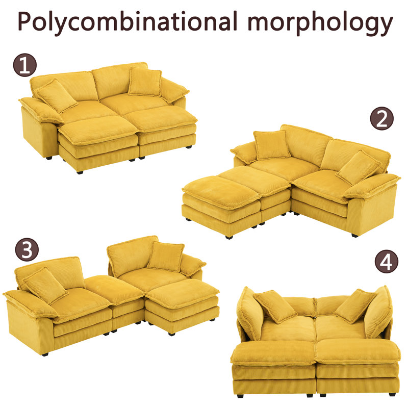 ZX Design Ariaha 84.6'' Pillow Top Arms Sofa & Reviews | Wayfair
